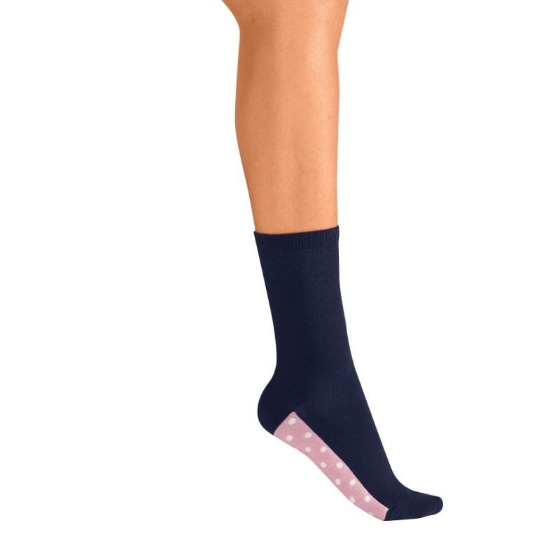 Ponožky s kontrastnou spodnou stranou, súprava 4 párov