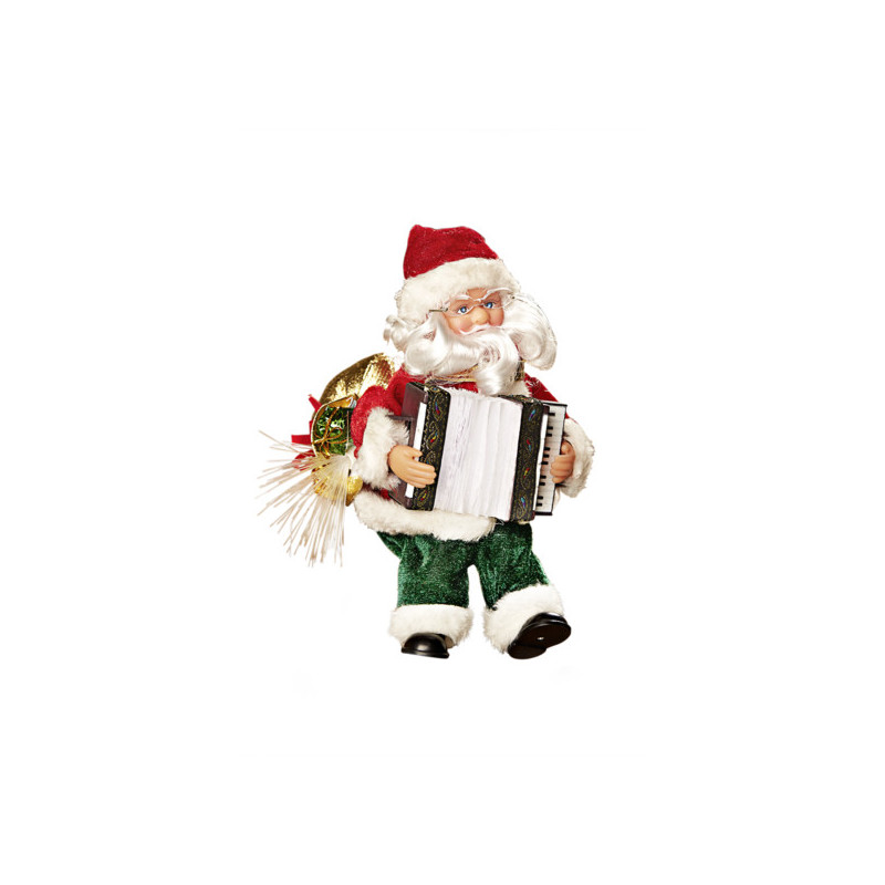 Święty Mikołaj z akordeonem onerror=