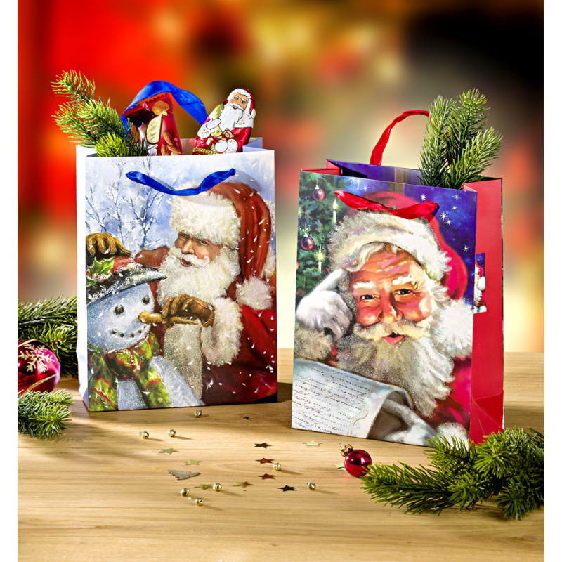 Dárkové tašky Santa Claus, 2ks
