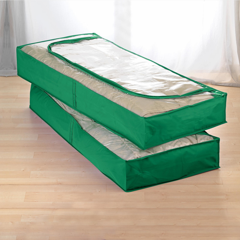 2 úložné vaky pod postel, zelená onerror=