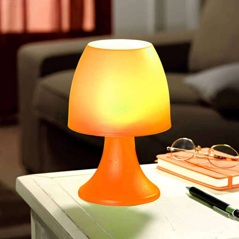 Stolní lampička na 6 LED diod, oranžová onerror=