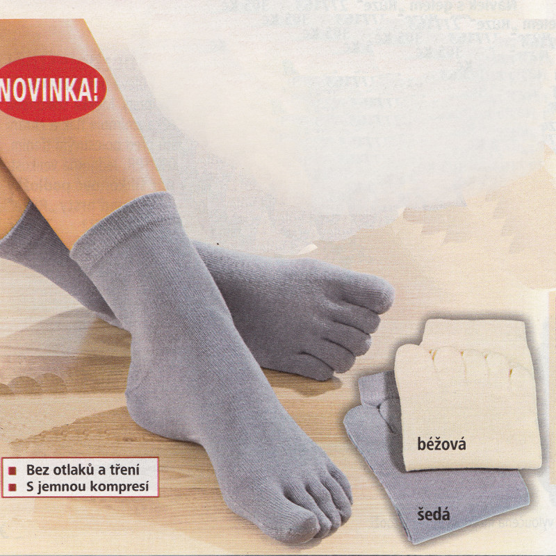 Ponožky zdravotné prstové