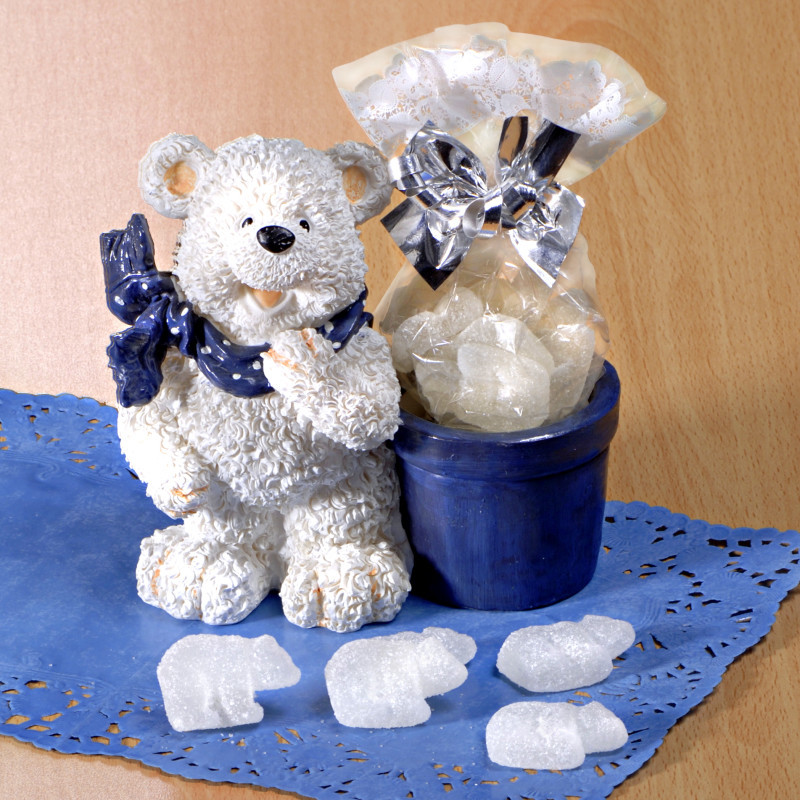 Ľadový medveď so želé cukrovinkami