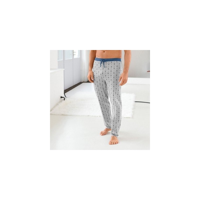 Pyžamové nohavice kockované/s potlačou, 2 ks