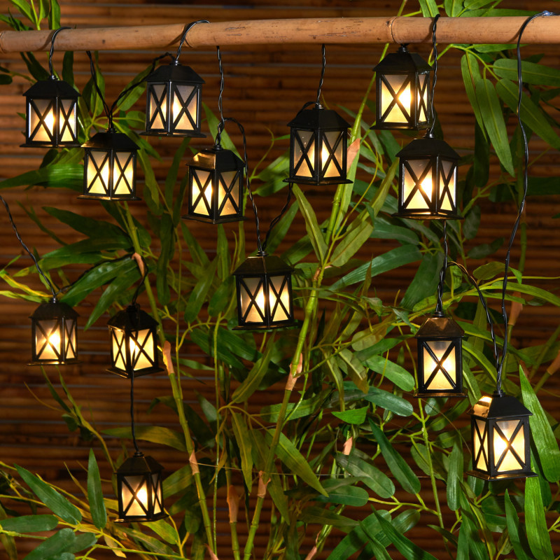 Svetelná reťaz s 10 lampášmi