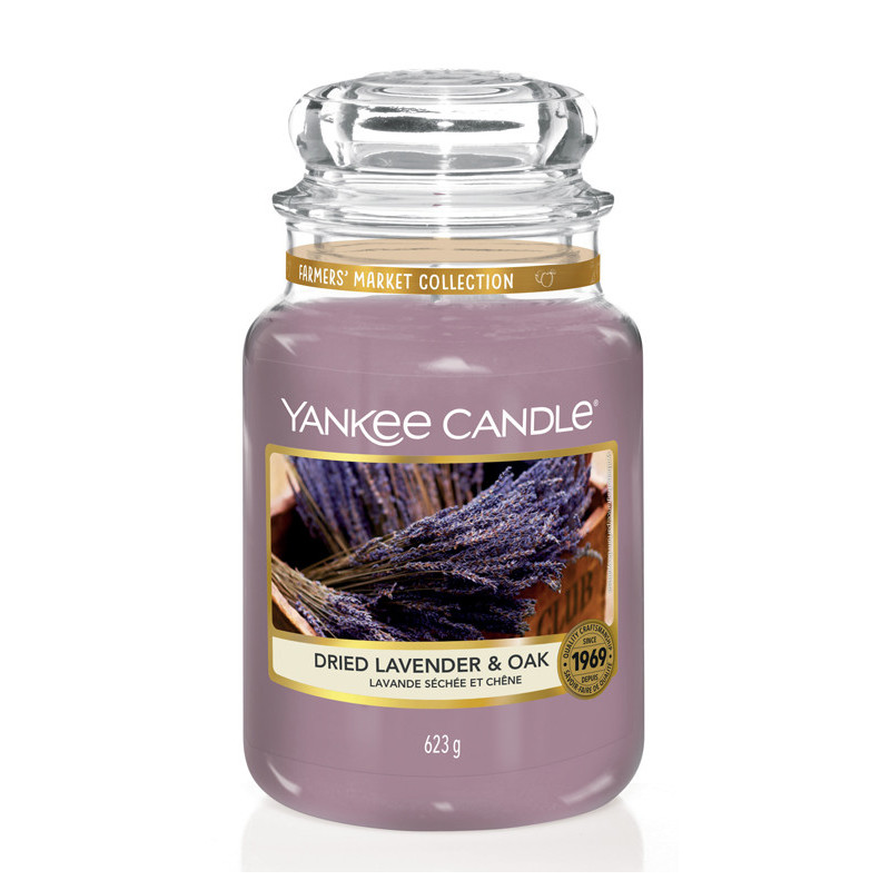 Vonná sviečka Yankee Candle veľká Dried lavender and oak classic