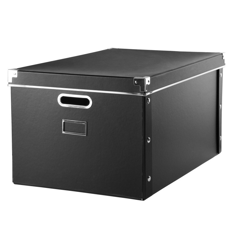 Úložná krabica, čierny kartón