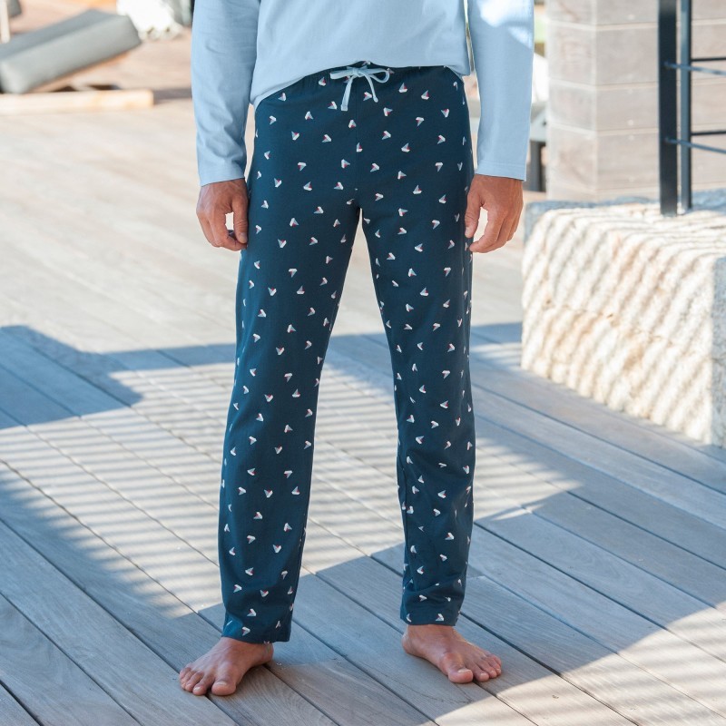 Pyžamové kalhoty, námořnický potisk