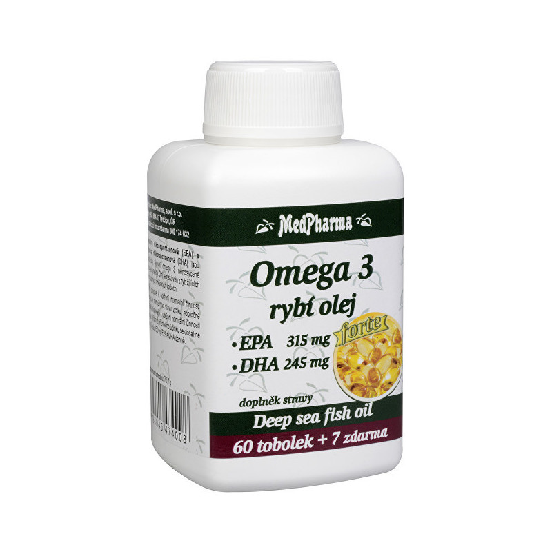 Omega 3 Fish Oil Forte (EPA 315 mg + DHA 245 mg) 67 kapsułek