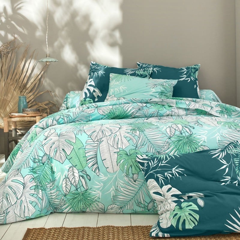     Posteľná bielizeň Maha s motívom palmových listov, bavlna