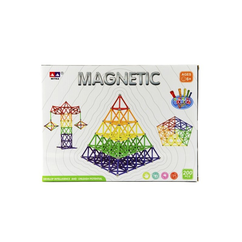 Set de construcții magnetice 200 buc