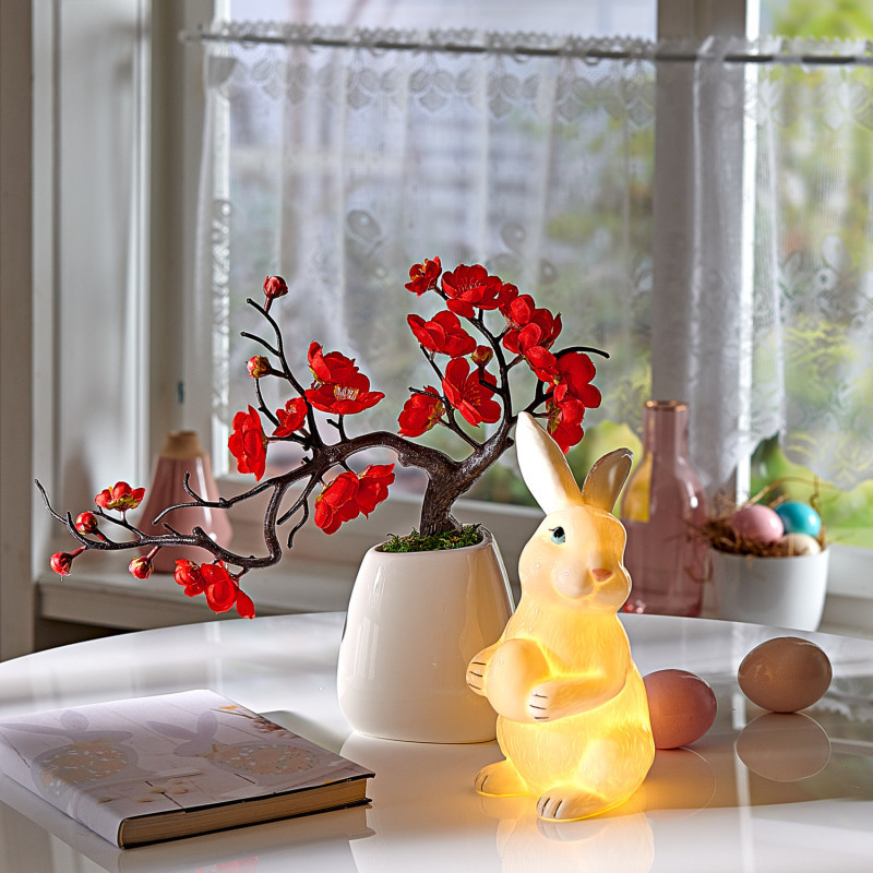     LED porcelánový zajíček