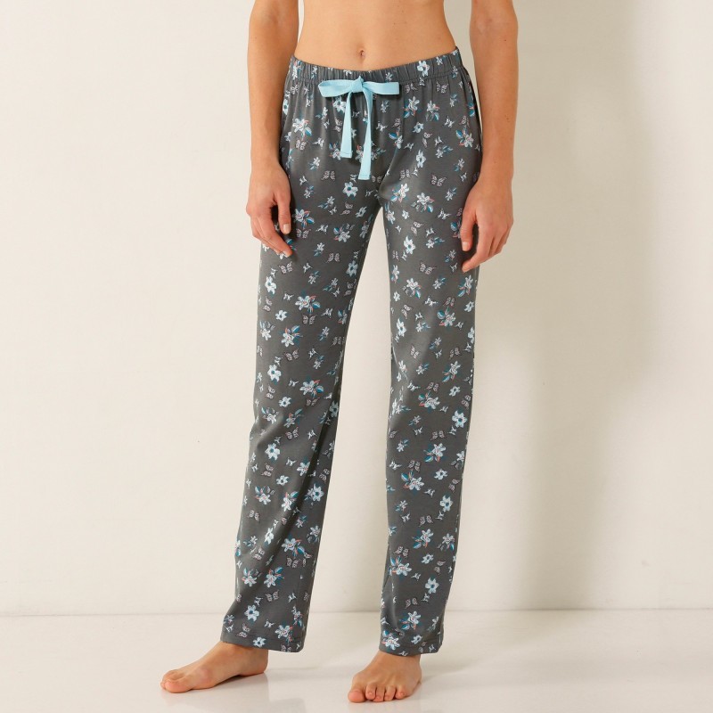     Pyžamové kalhoty s potiskem, bavlna