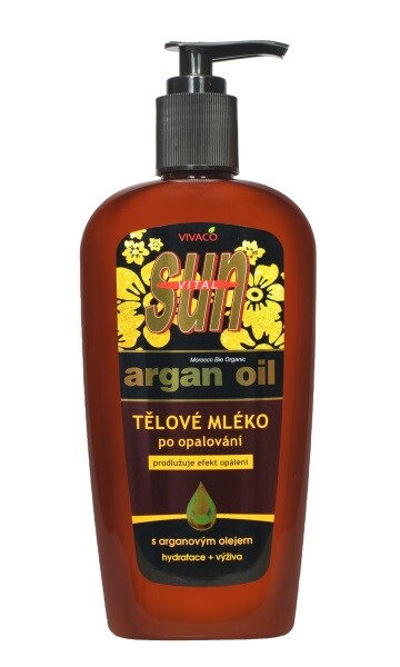 Tělové mléko po opalování s BIO arganovým olejem