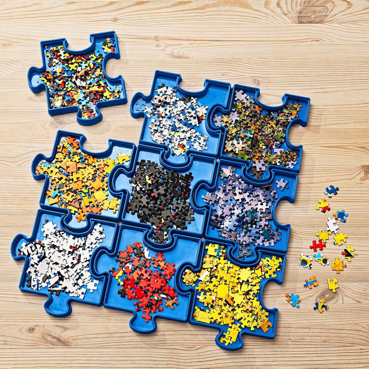 9 Tăvițe pentru sortat puzzle-uri
