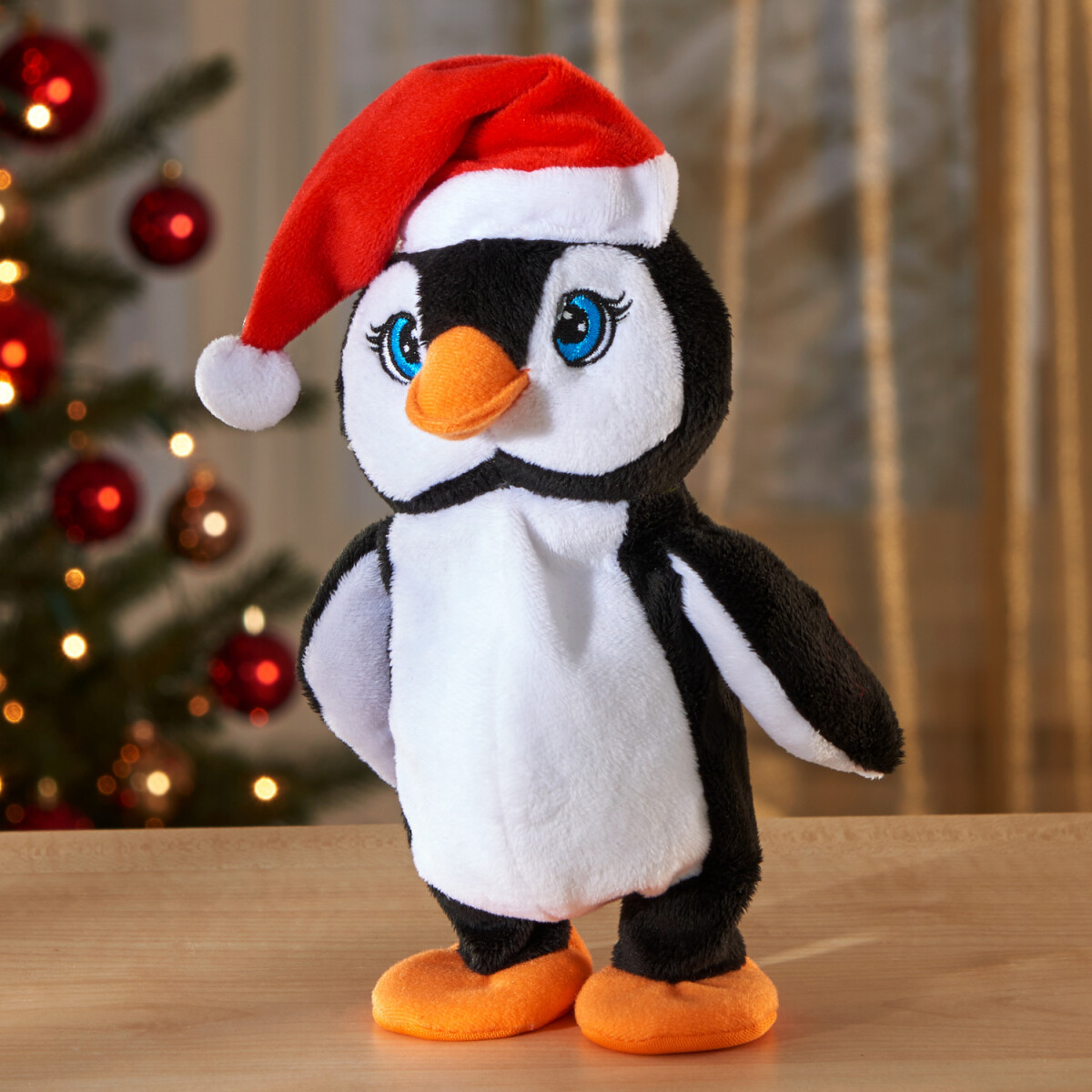 Hovoriaci vianočný tučniak \