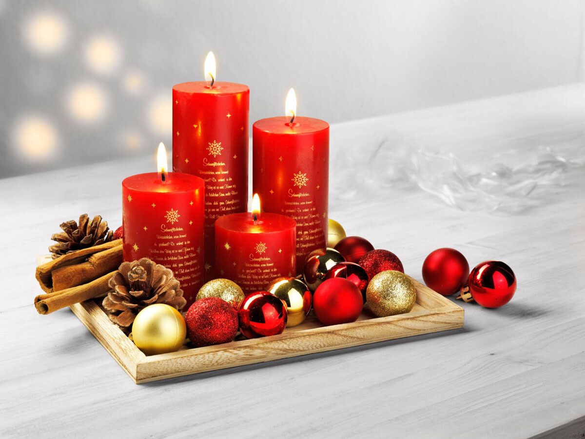 Dekorační sada se svíčkami Vánoce