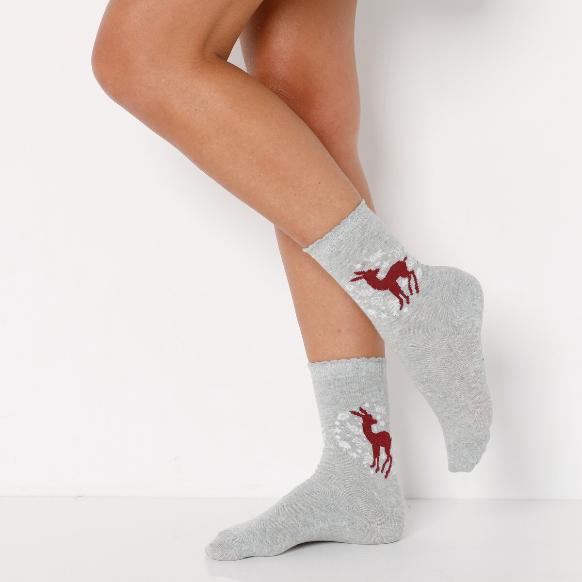 Levně Sada 5 párů ponožek s vánočními motivy