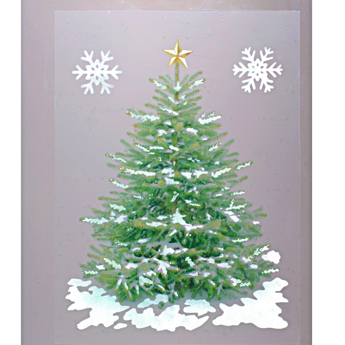 E-shop 3-dielny obraz na okno "Svetielkujúci vianočný stromček"