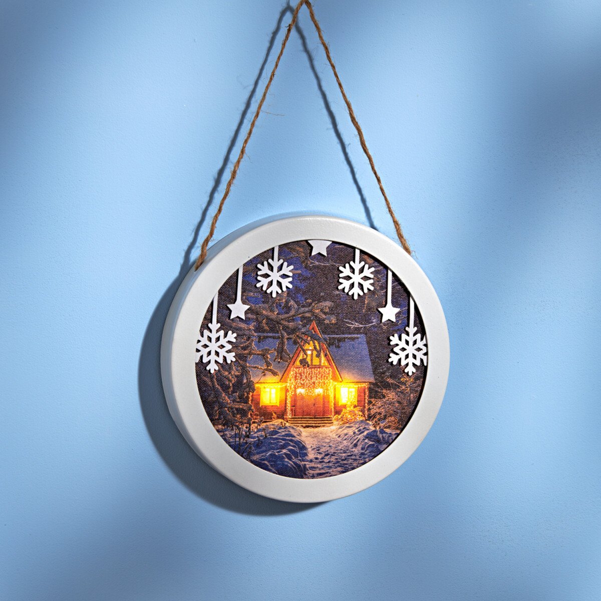 Levně LED obraz "Zimní krajina"
