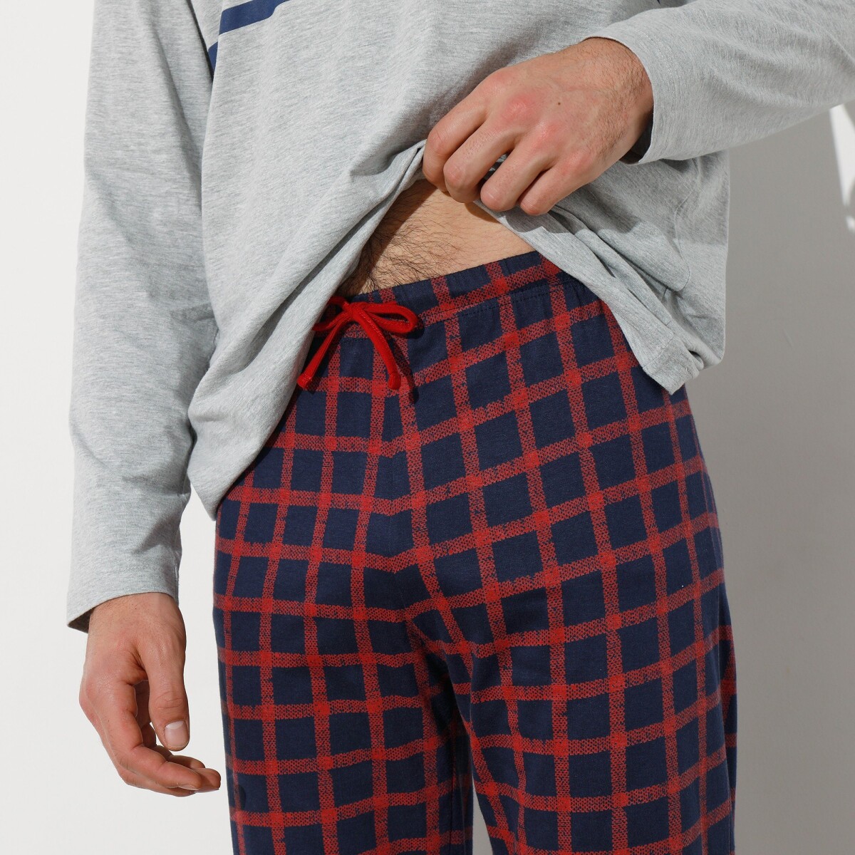 Pyžamové nohavice s kockovaným vzorom
