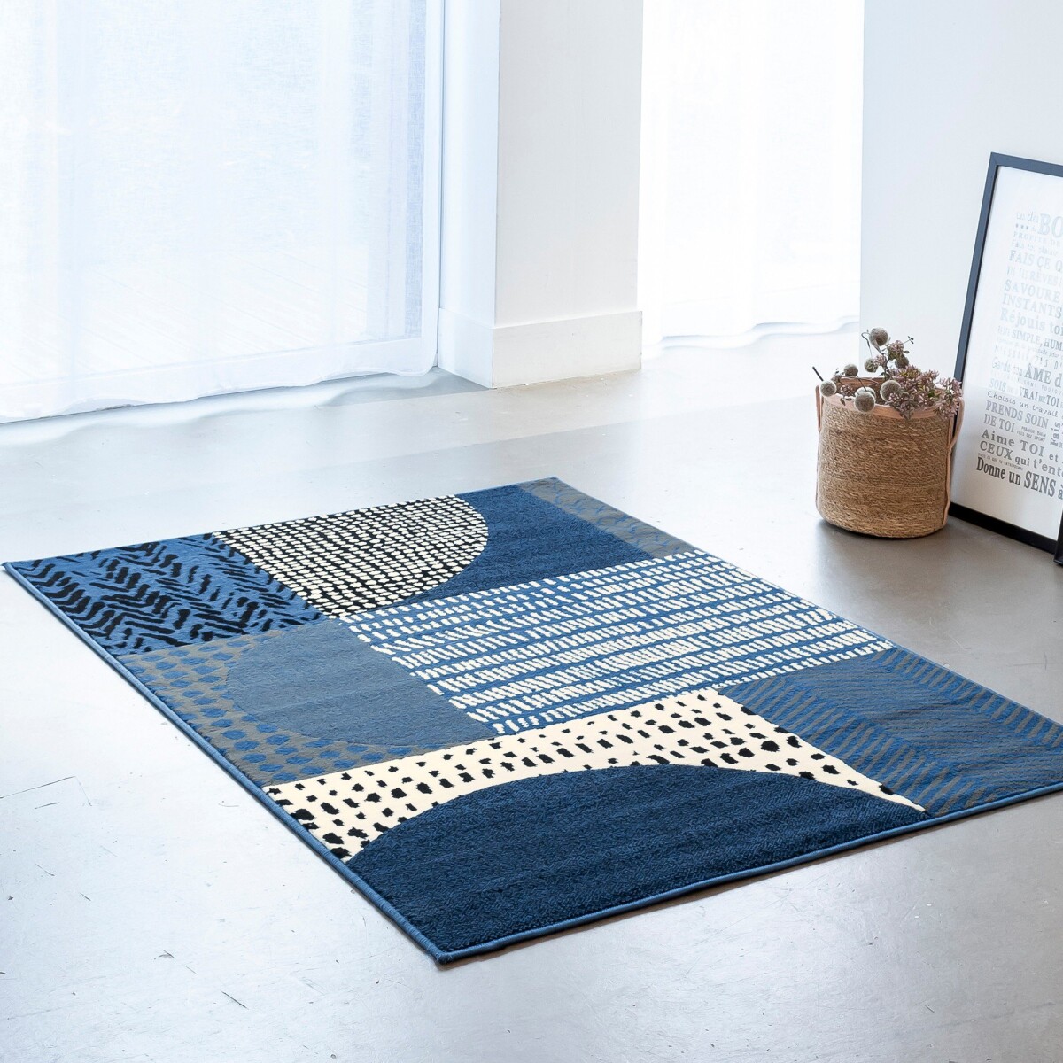 E-shop Dekoratívny koberec s geometrickým vzorom