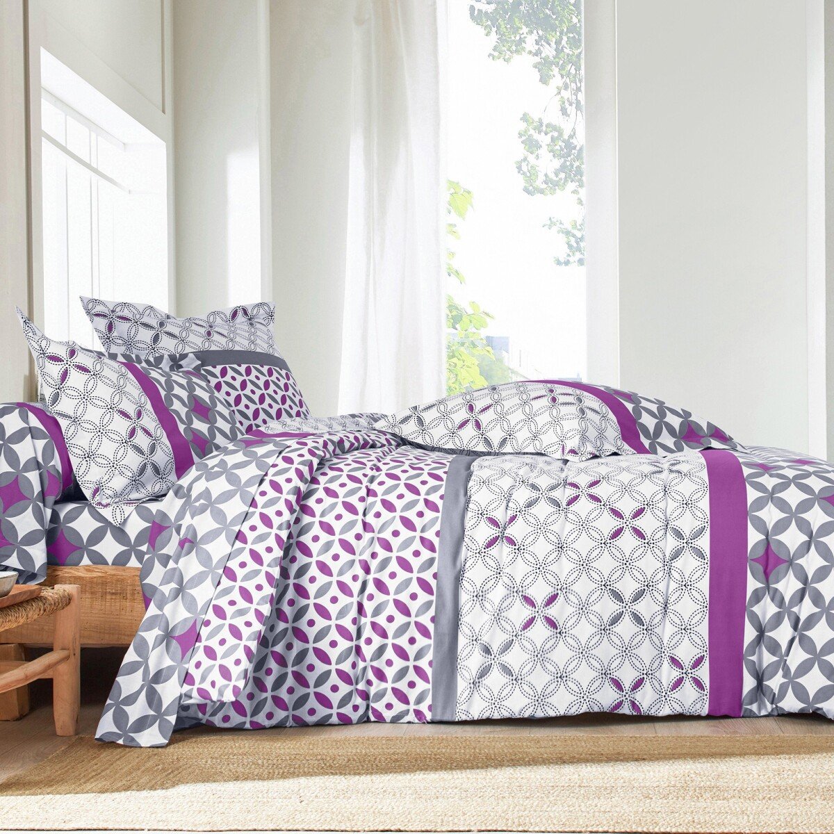 Bavlnená posteľná bielizeň Marlow s geometrickým vzorom, zn. Colombine, bavlna