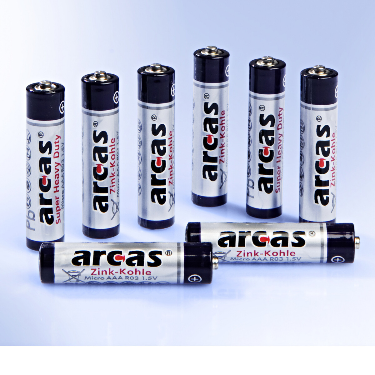 8 mikro batérií AAA, 1,5 V