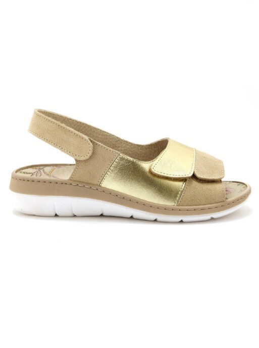 PÉDICONFORT® - Kožené sandále na suchý zips