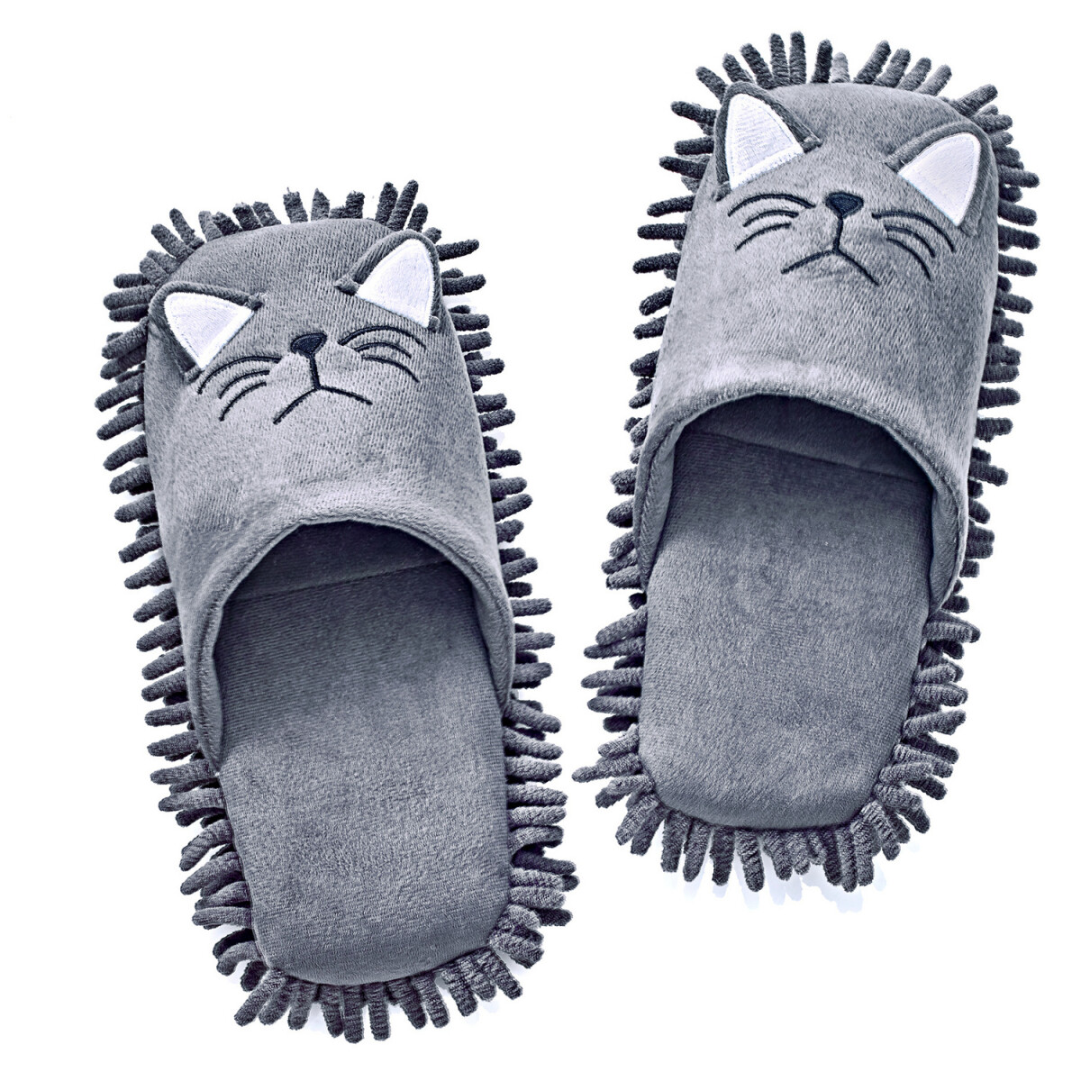 Levně 1 pár pantoflí na čištění podlah "Kočka"