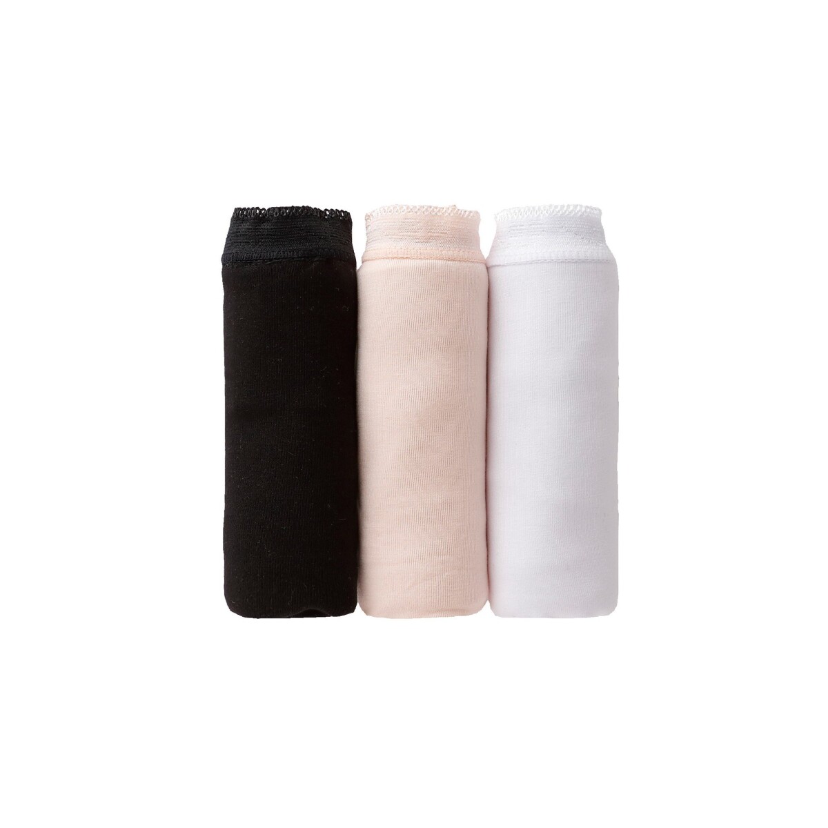 Súprava 3 maxi nohavičiek z pružnej bavlny s čipkou