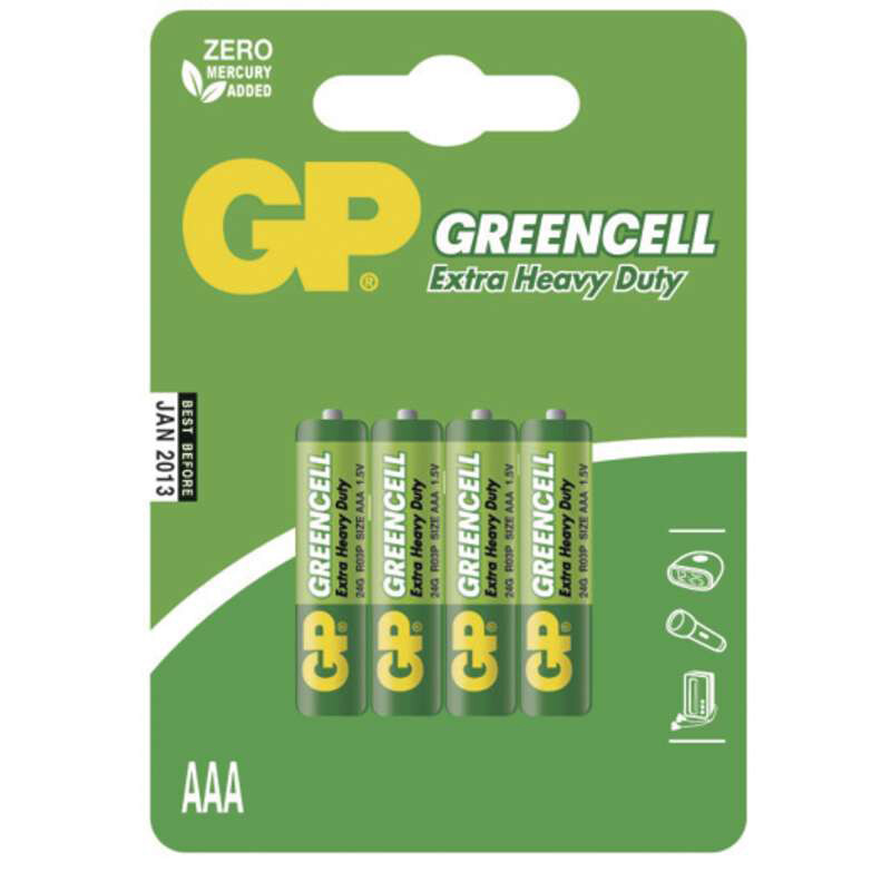 E-shop Batéria GP Greencell R03 (AAA), 4 ks