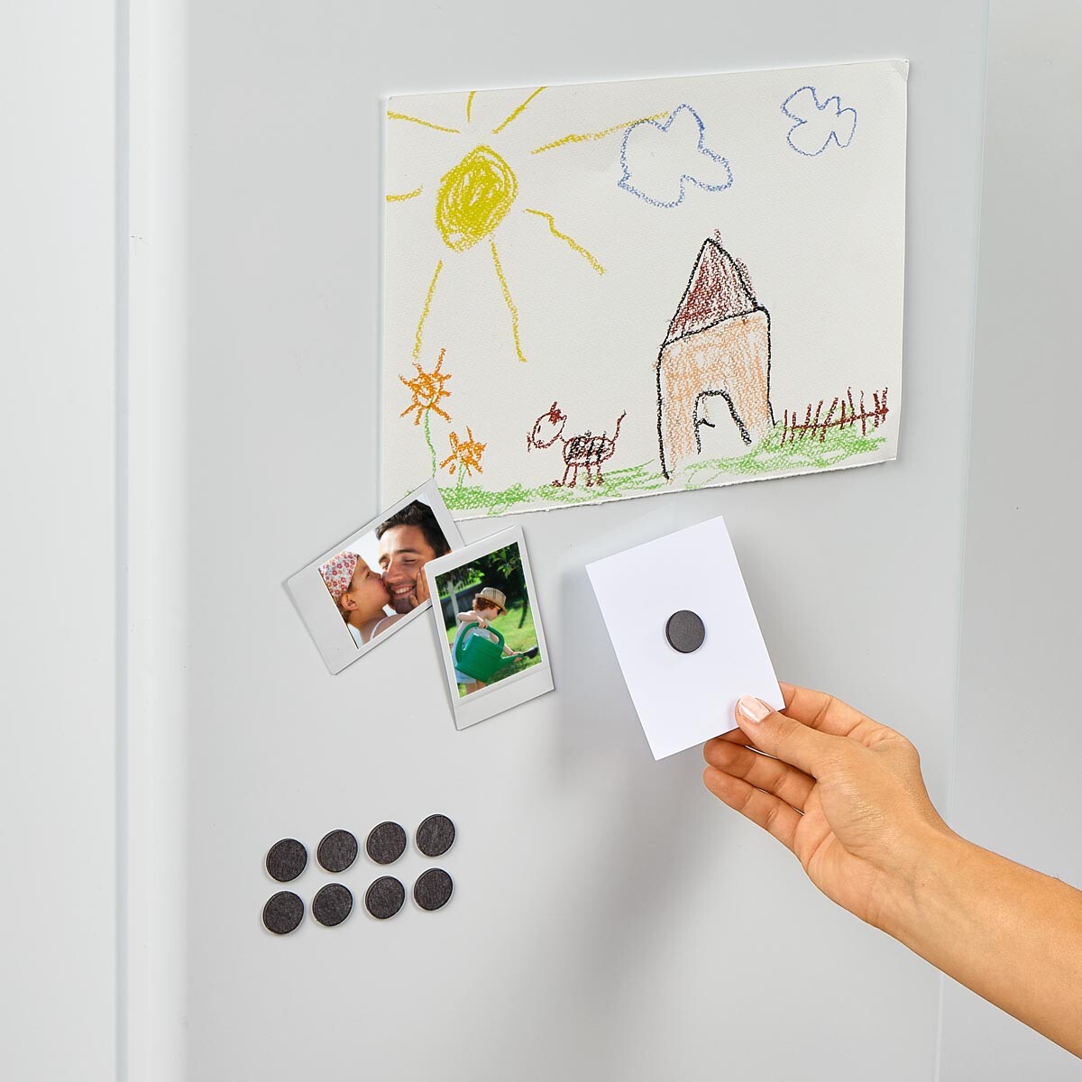 Samolepiace okrúhle magnety, 50 ks