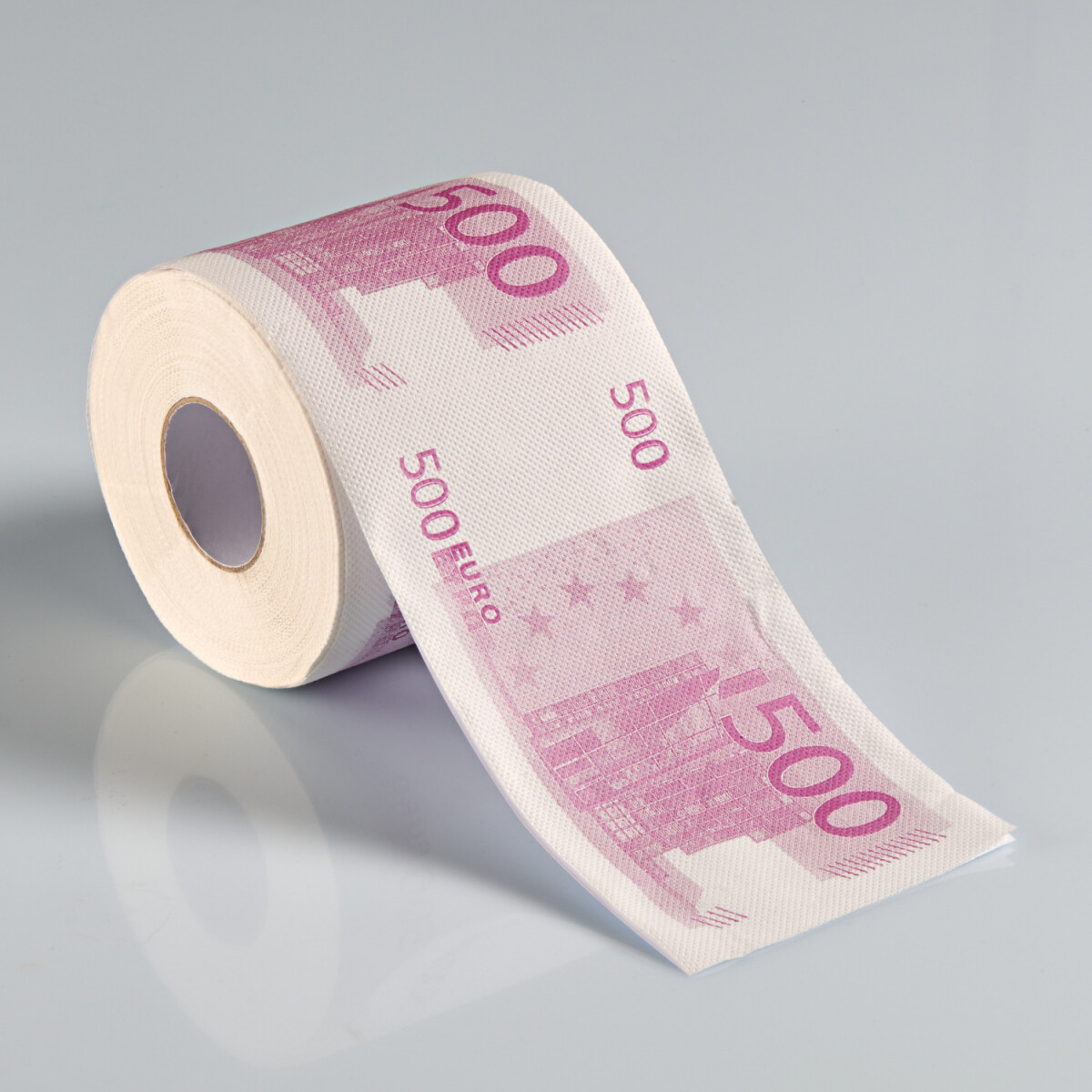 Toaletní papír s potiskem 500 Euro