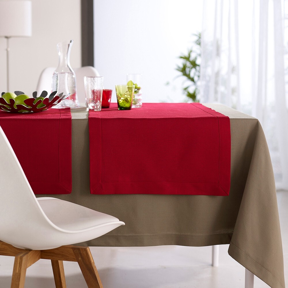 Obrus s ľanovým efektom