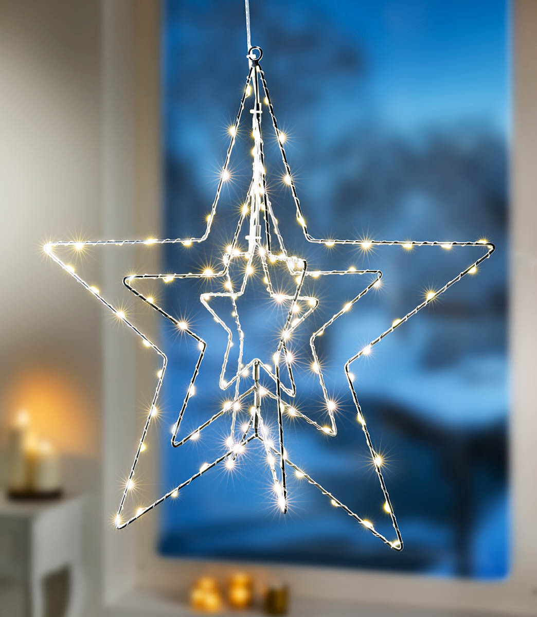 3D LED dekorácia Hviezda
