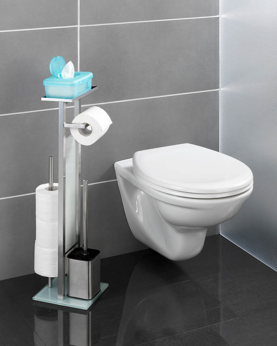 Rivalta stojan na toaletný papier a WC kefu 4v1