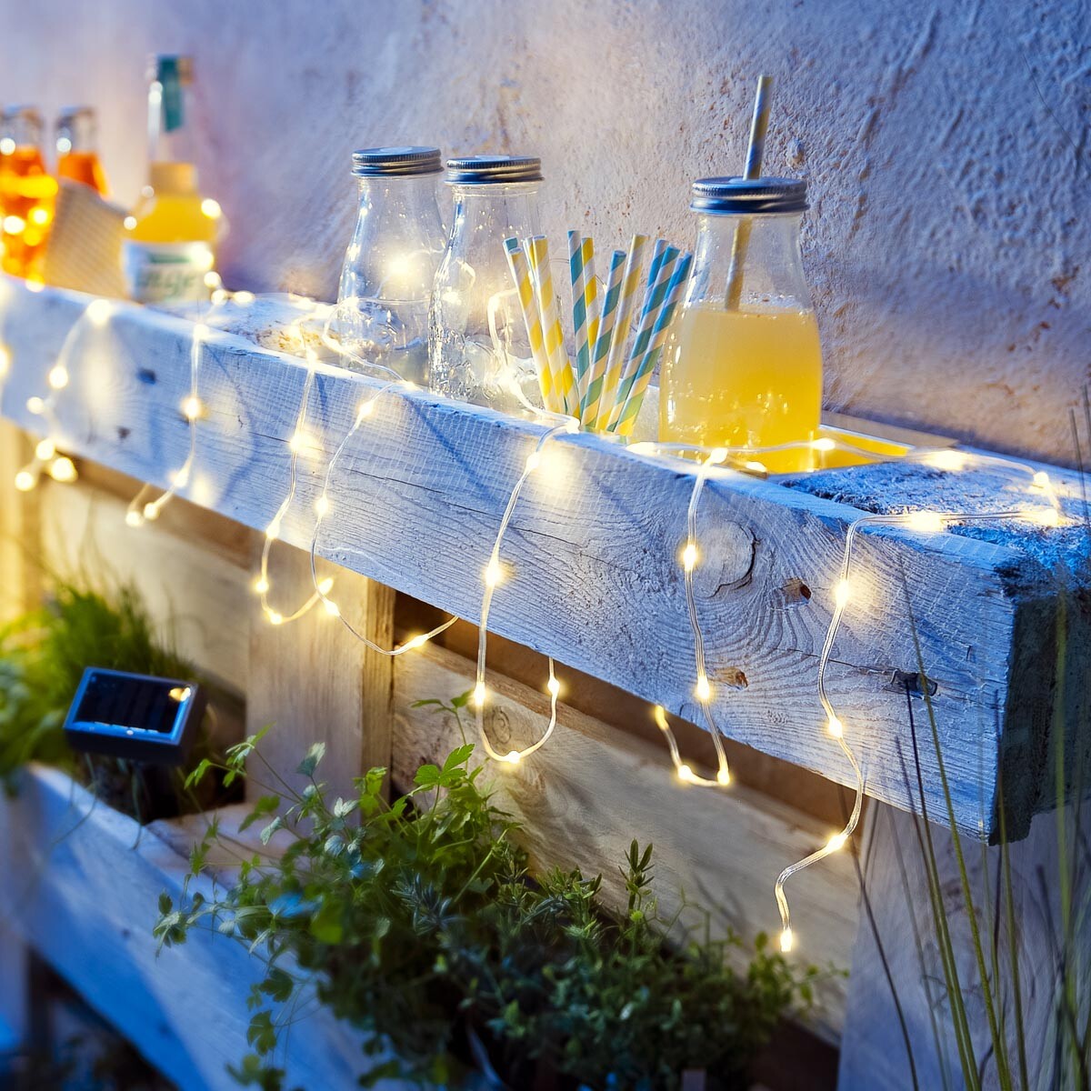 LED solárna svetelná reťaz Variety