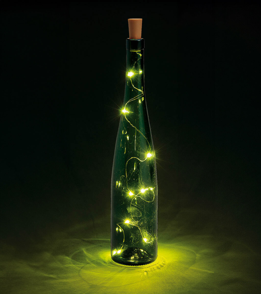 LED osvetlenie do fľaše zátka