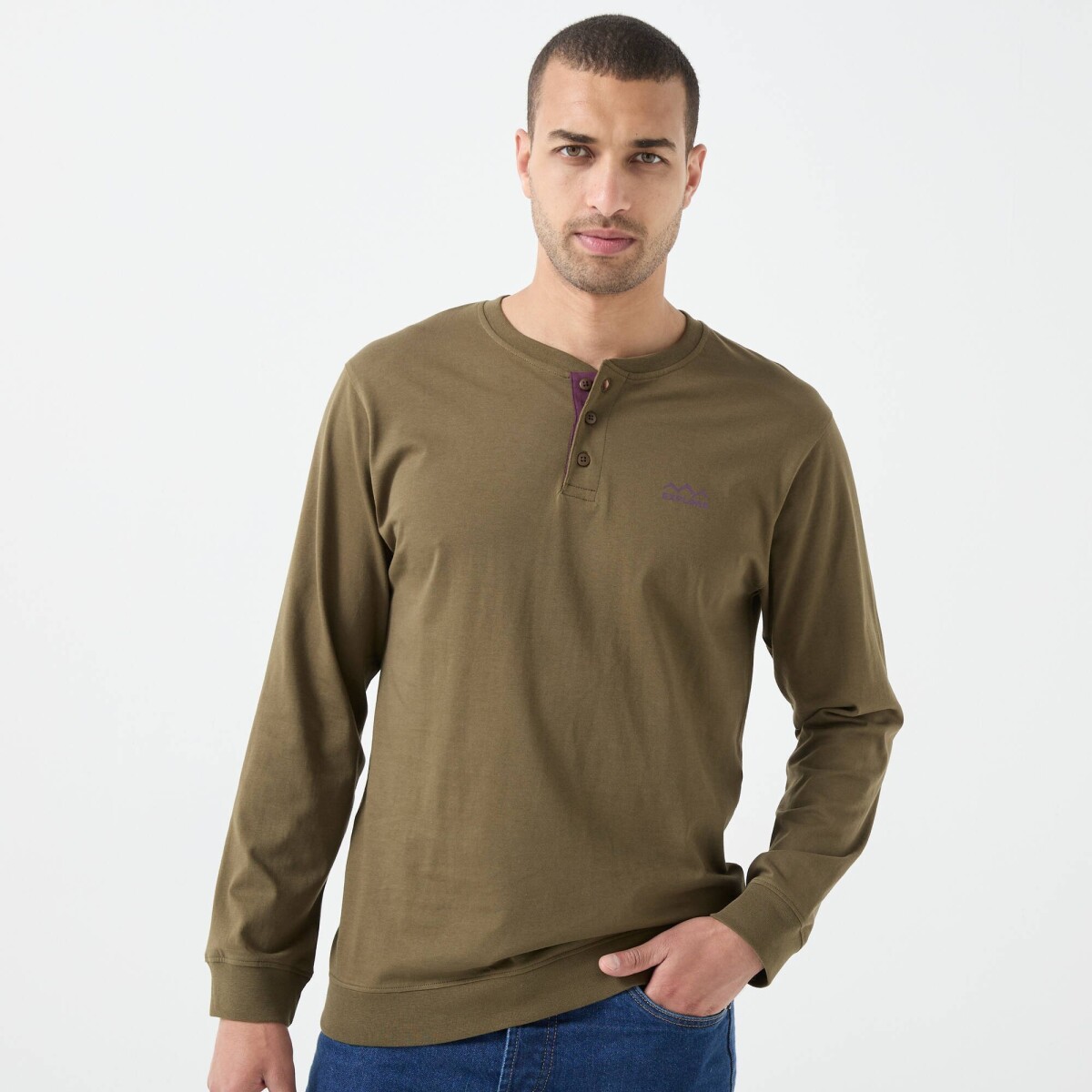 2 db hosszú ujjú Henley ing szett