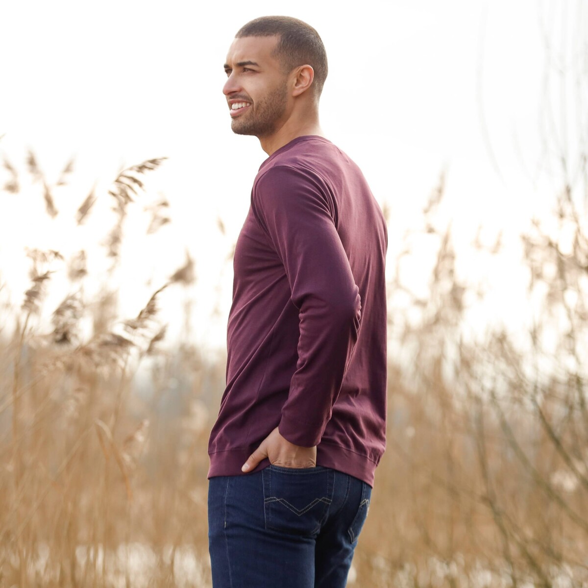 2 db hosszú ujjú Henley ing szett