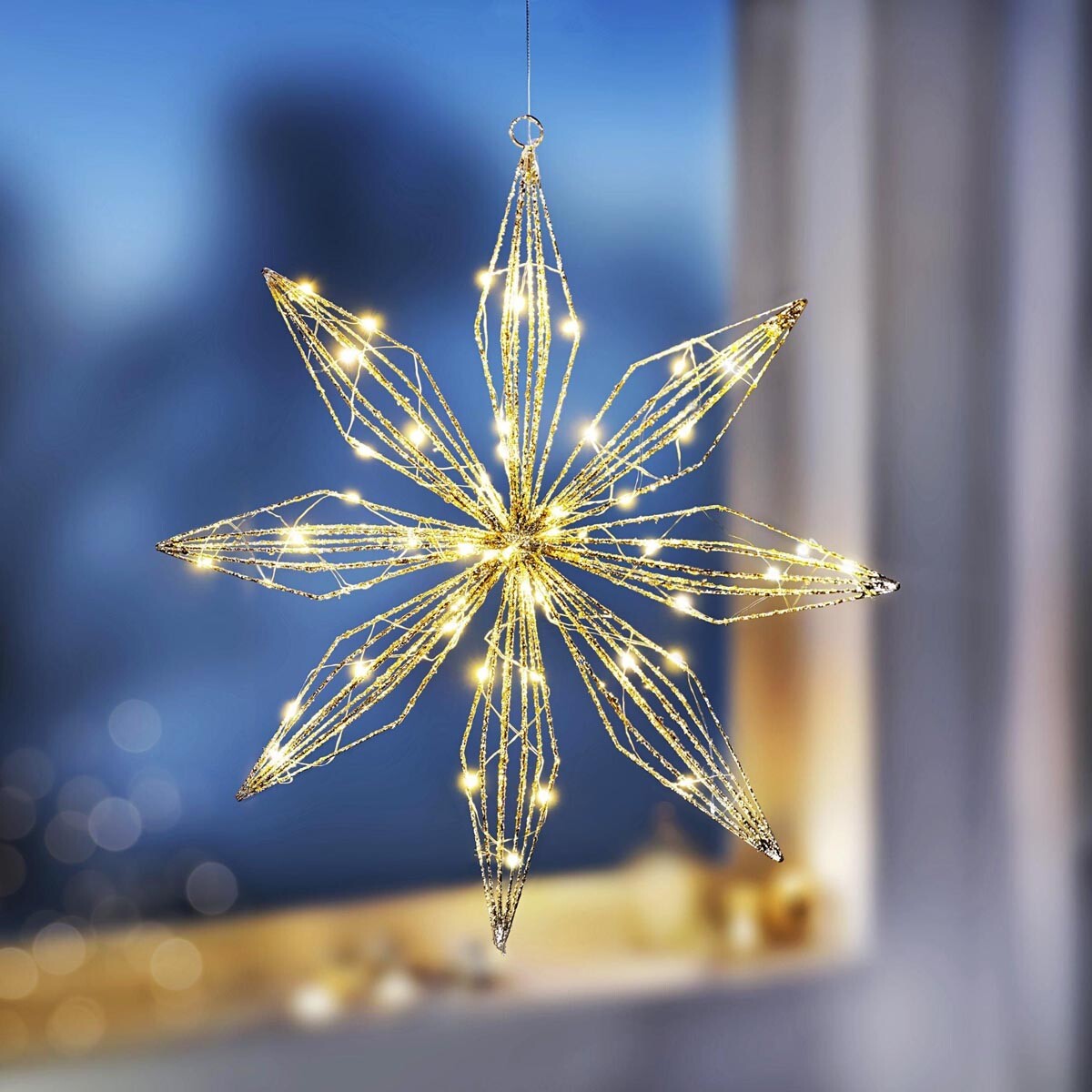LED závesná dekorácia Hviezda Shine