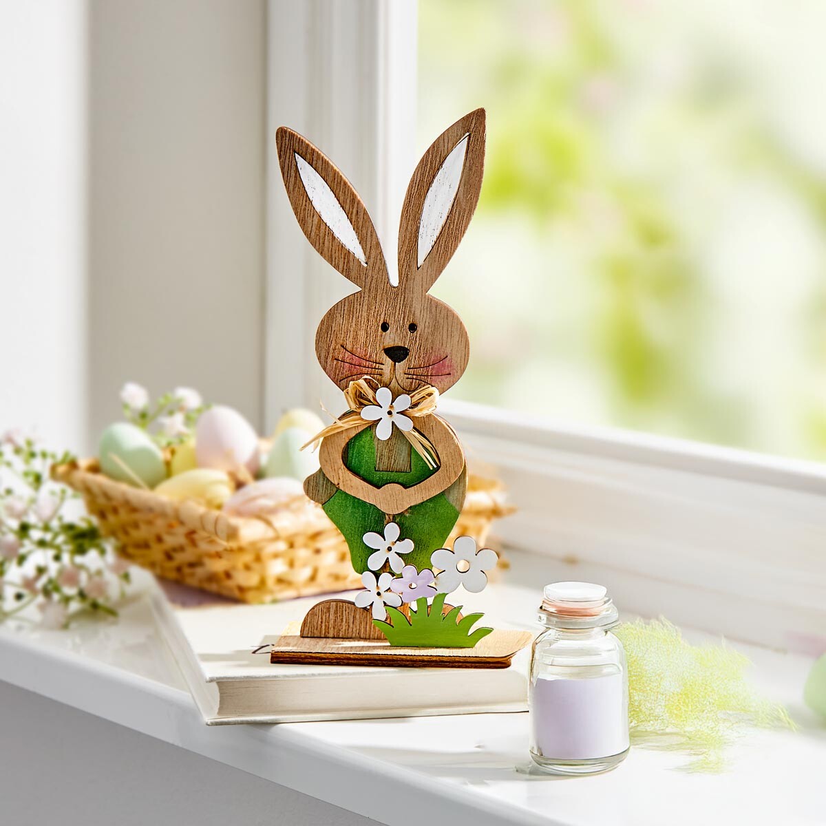 Drevená dekorácia Zajac Fritz