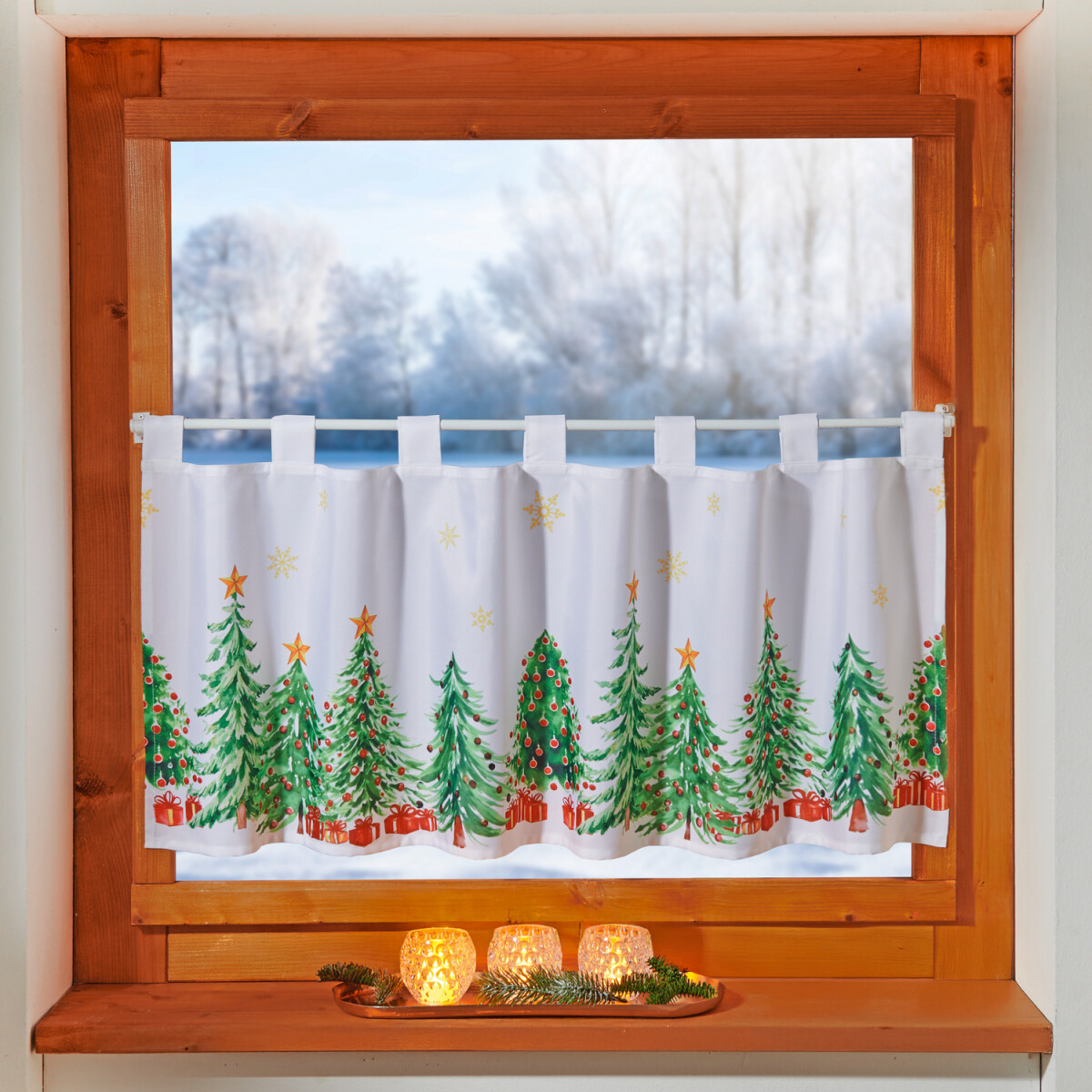 Cortina bistro Fir trees