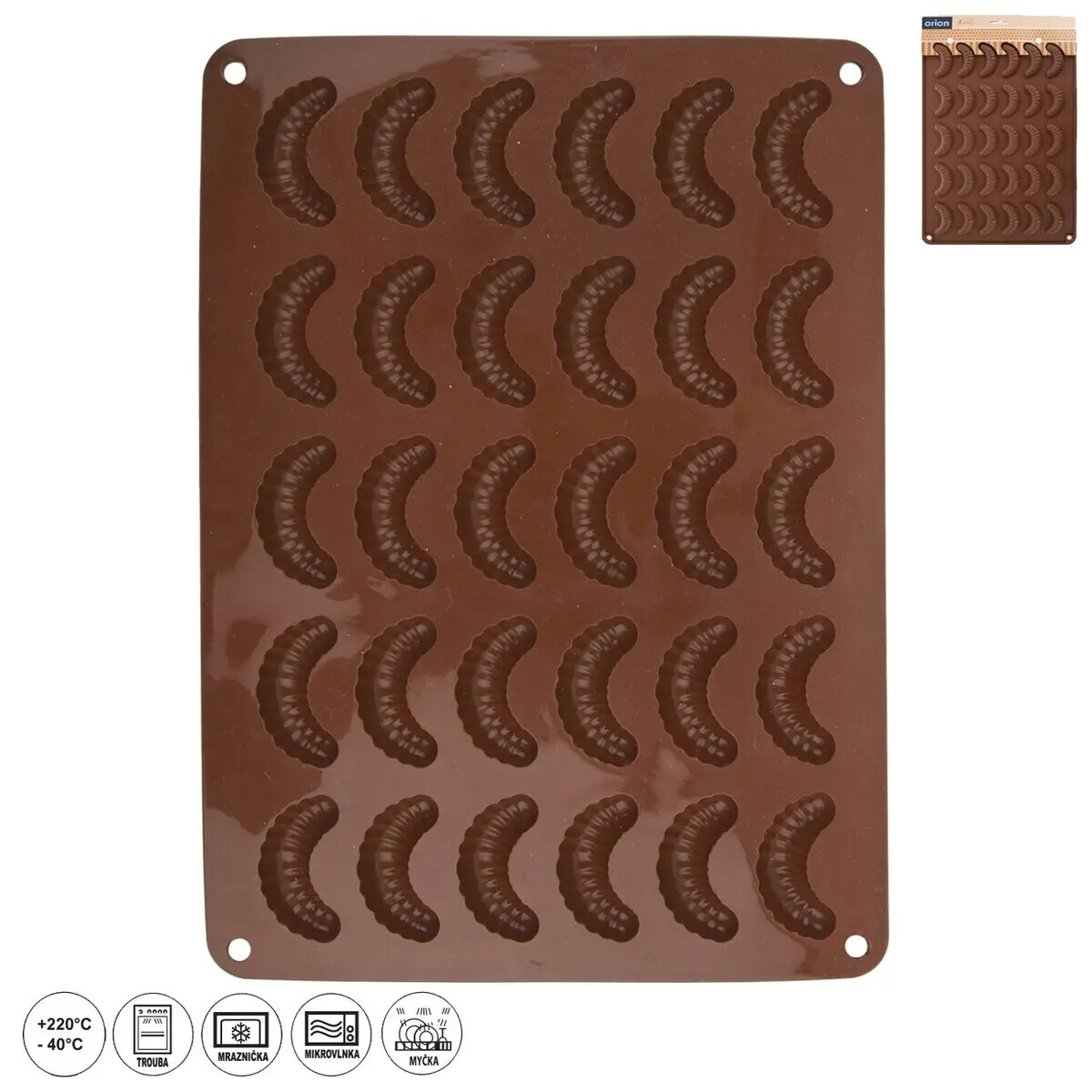 Forma silikónová rožteky 30 ks