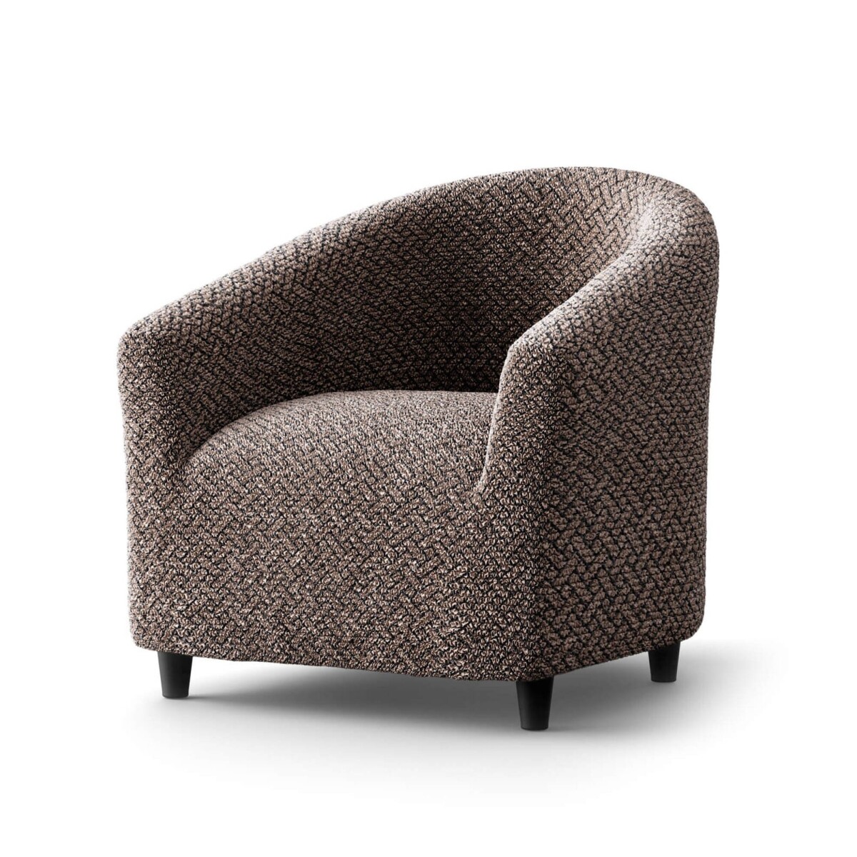 Pružný žabkovaný poťah z mikrovlákna s ratanovým vzorom na kreslo cabriolet