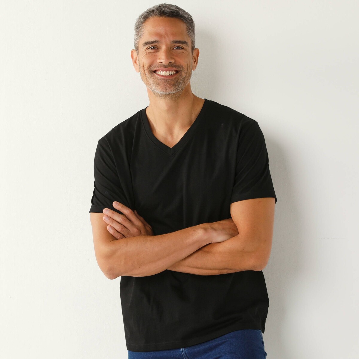 Tričko s krátkymi rukávmi a výstrihom do V, súprava 3 ks