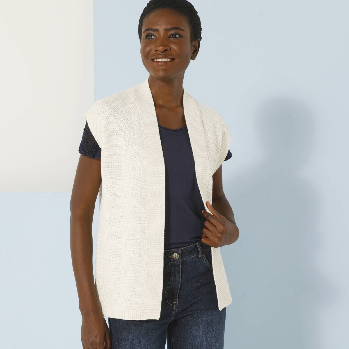 Vesta bez zapínania