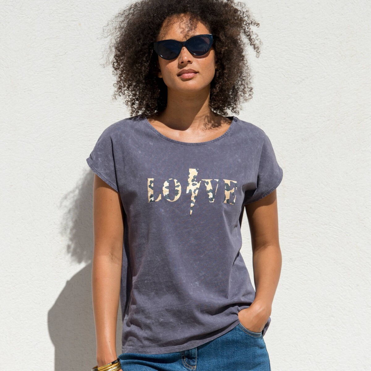 Tričko s krátkymi rukávmi a potlačou