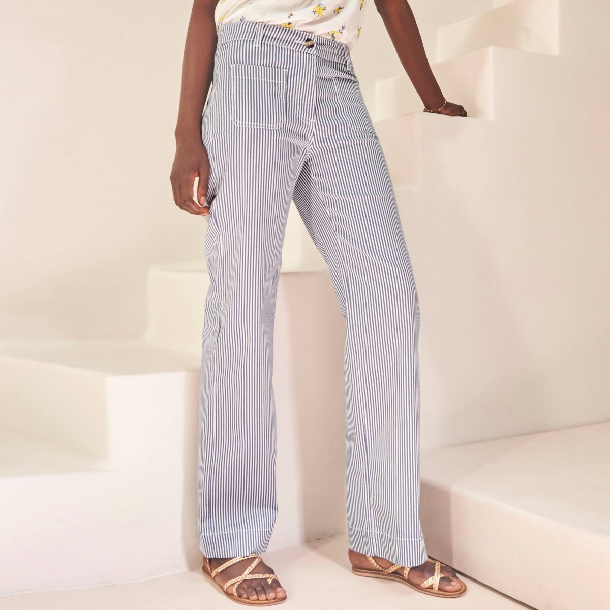 Široké prúžkované_x000D_
		nohavice